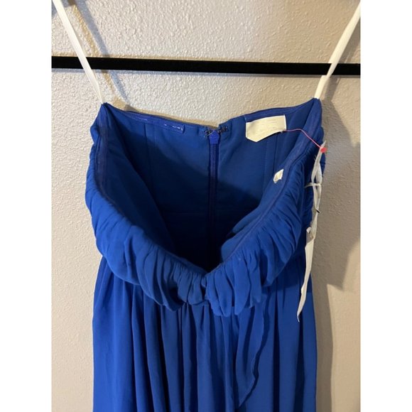 Rami Kashou Bebe Dress 00 Royal Blue NWT Cruise Party Wedding Event - Picture 5 of 8